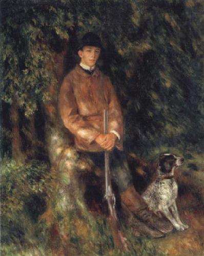 Pierre Renoir Alfred Berard and his Dog Germany oil painting art